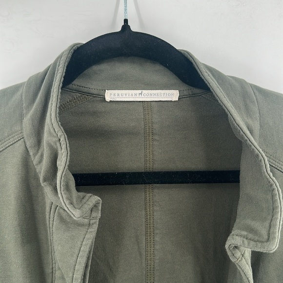 Peruvian Connection Avery Knit Jacket Green Large - Picture 5 of 7